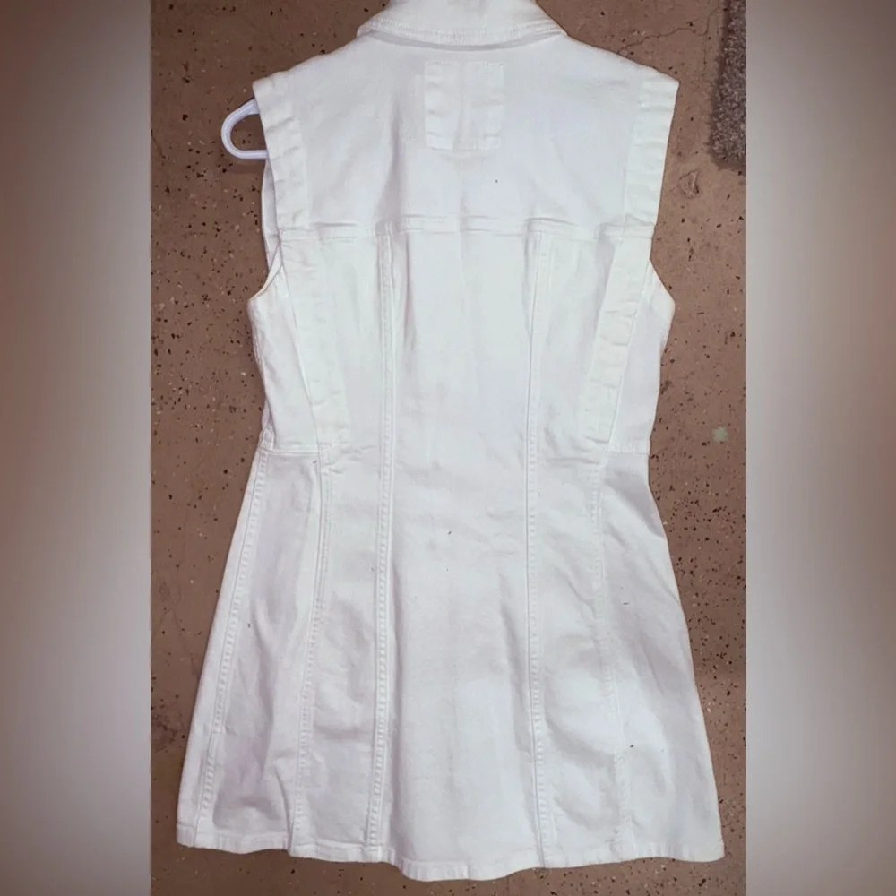 NEW with tags! $220 Michael Kors White and Gold Jean Dress - Picture 2 of 5